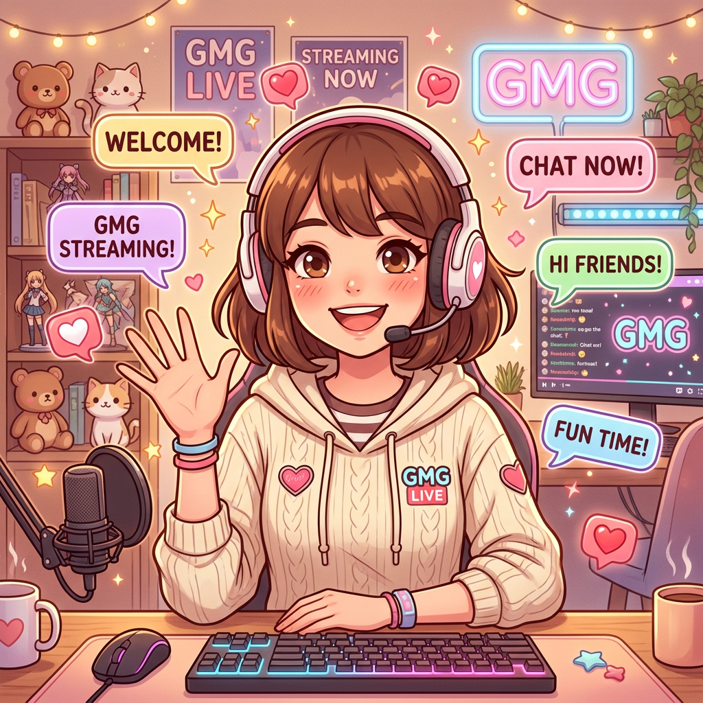 GMG直播卡通美女聊天主播佳佳