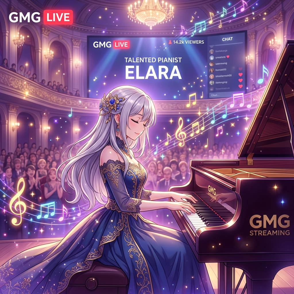 GMG直播卡通美女才艺主播婷婷